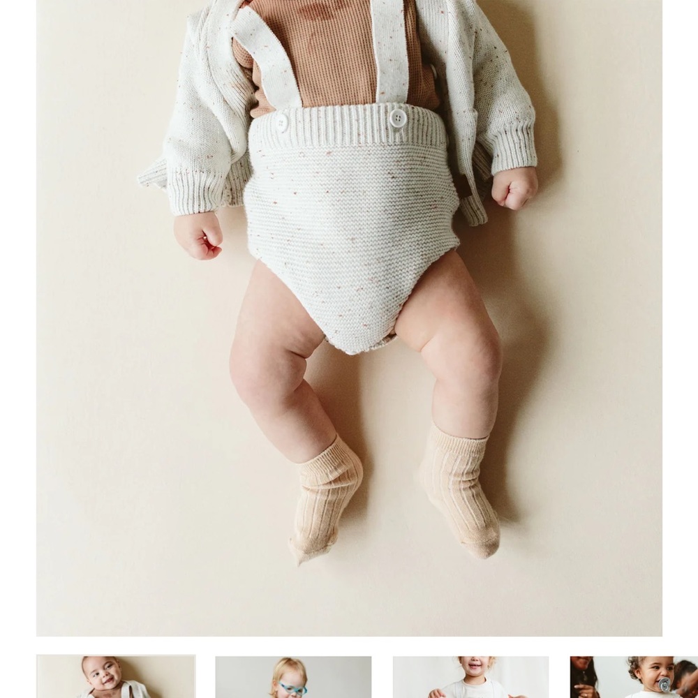 Goumi knit suspender bloomers